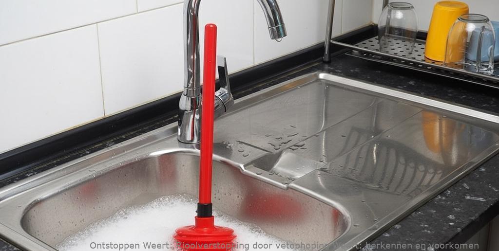 Rioolverstopping door vetophoping Weert: herken en voorkom